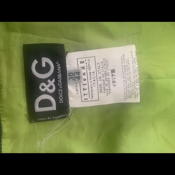 D&G suit jacket / green blue tweed - Picture 5 of 11